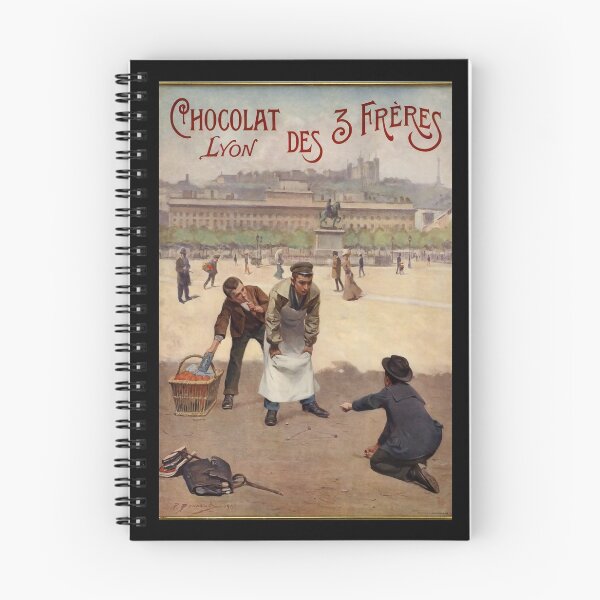 Item preview, retro chocolat des 3 freres lyon designed and sold by CorasPosters.