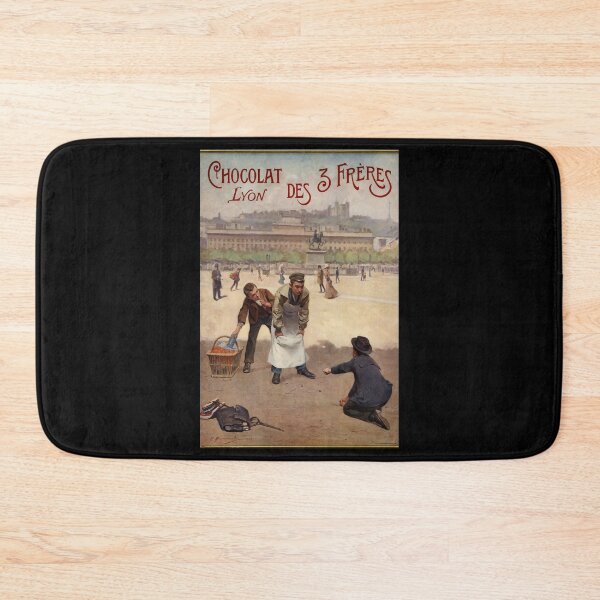 Item preview, retro chocolat des 3 freres lyon designed and sold by CorasPosters.