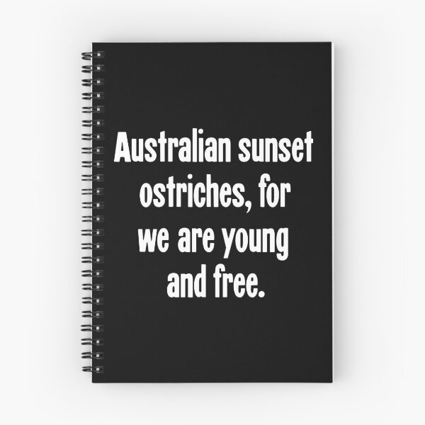 Item preview, Australian Sunset Ostriches, For We Are Young And Free designed and sold by Good-Looking Corpse.