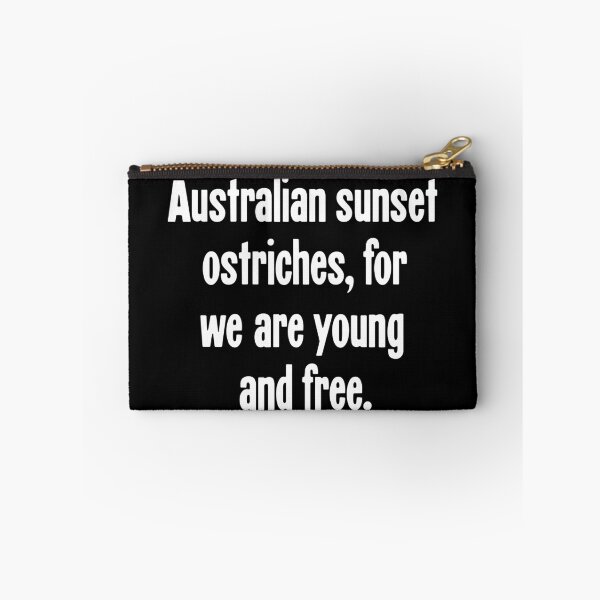 Item preview, Australian Sunset Ostriches, For We Are Young And Free designed and sold by Good-Looking Corpse.