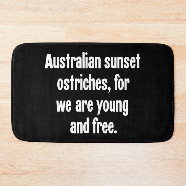 Item preview, Australian Sunset Ostriches, For We Are Young And Free designed and sold by Good-Looking Corpse.