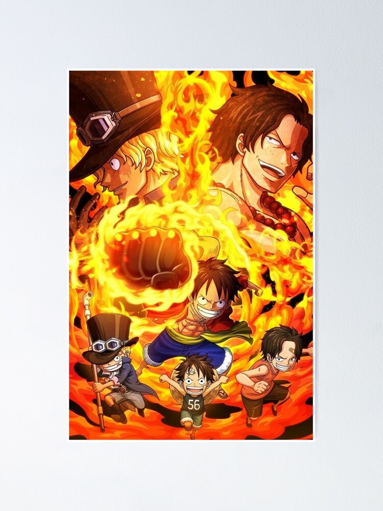 One Piece Ace Luffy Sabo Poster By Itemselling Redbubble