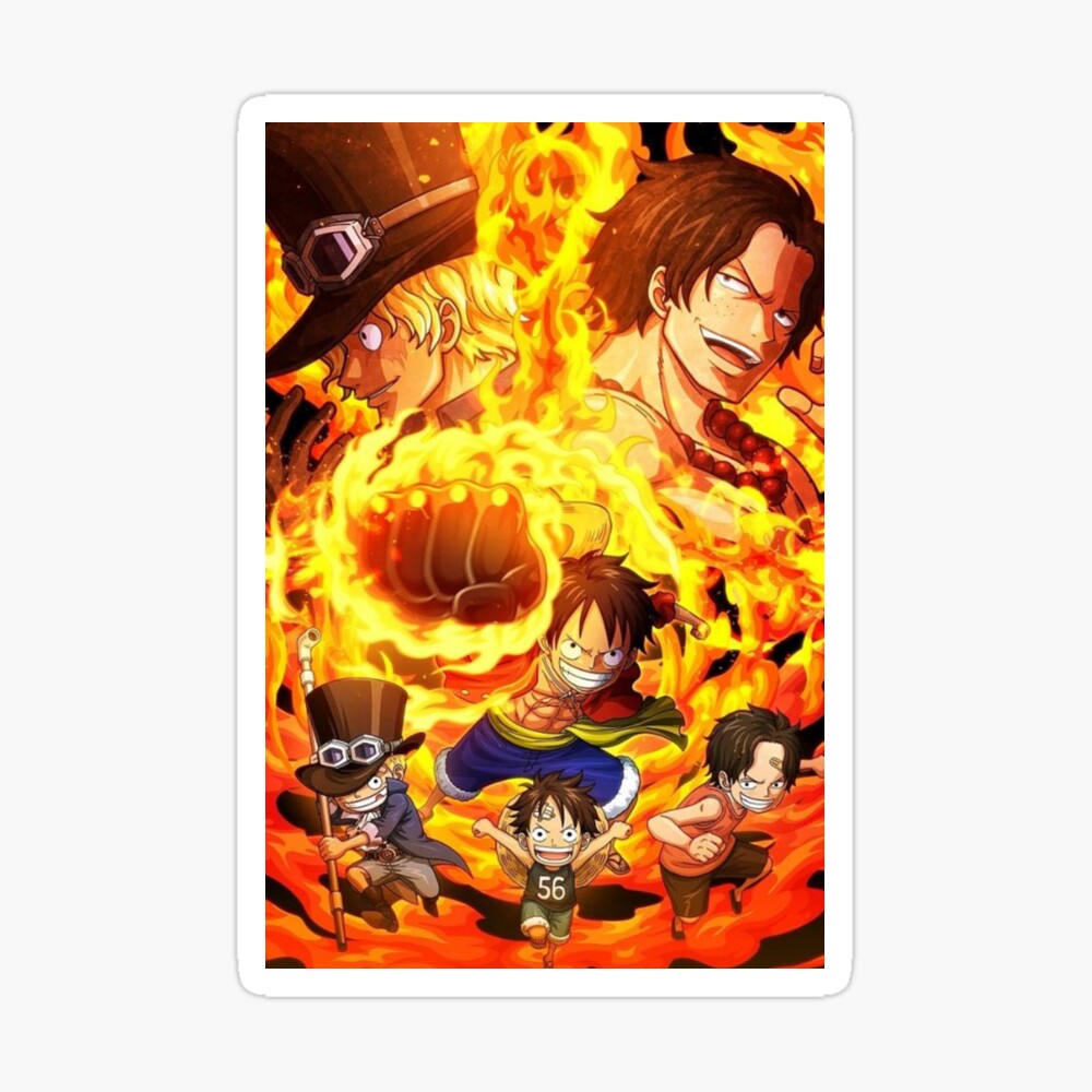 One Piece Ace Ruffy Sabo Poster Von Itemselling Redbubble