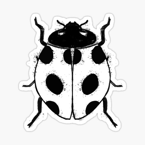 "Inky Ladybug" Sticker for Sale by obvliz Redbubble