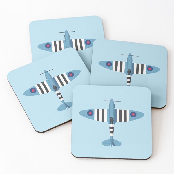 Item preview, Spitfire WWII Fighter Aircraft - Portrait Blue designed and sold by VoodooCircus.