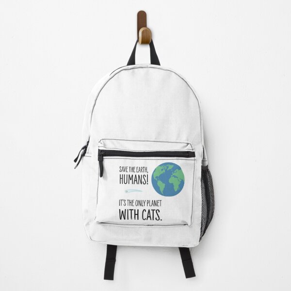 Item preview, Save the Earth Humans! It's the only planet with cats. designed and sold by Marinuzzi.