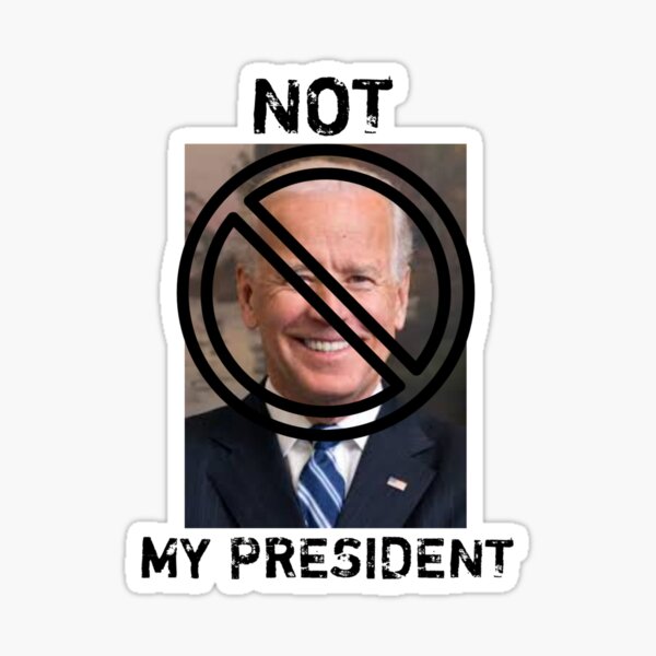 5 PK He's not my President Biden sticker decal Made In USA IBEW UAW FAVORITE 2i 
