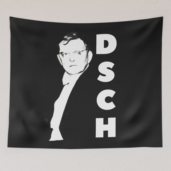 Item preview, DSCH Shostakovich Painting Style  designed and sold by DesignsofNote.