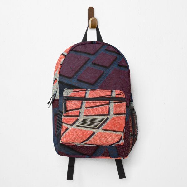 Item preview, Chic Geometrical Azulejos - Groovy Modern Tessellation in Crimson and Slate - Left designed and sold by Georgia Mizuleva.