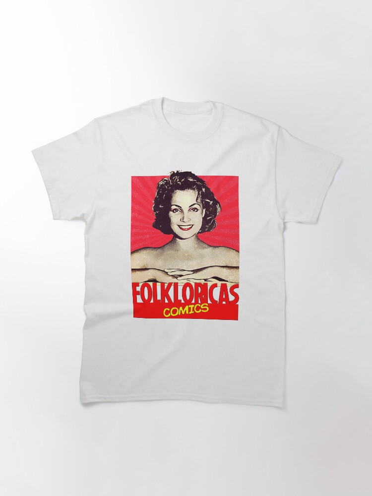 Imagen 3 de 7, Camiseta clásica con la obra Carmen Sevilla en Folkloricas Comics Vintage , diseñada y vendida por LoveCopla.