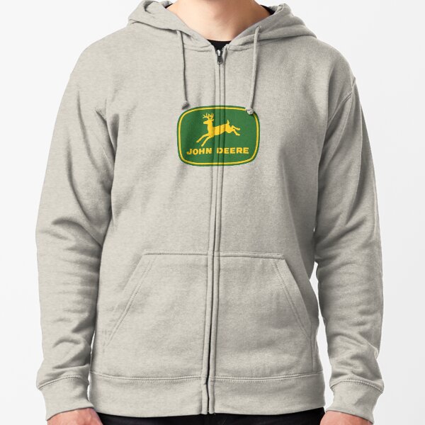 john deere zip up hoodie