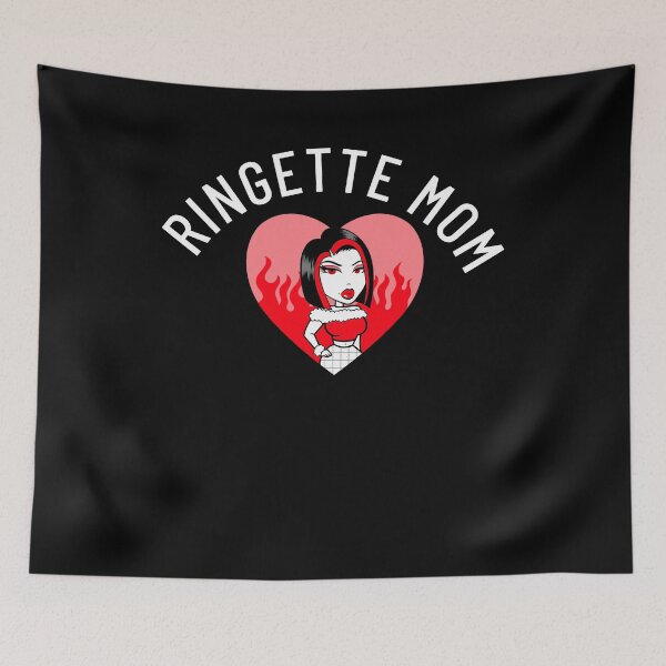 Item preview, Ringette Mom Badass Heart designed and sold by jacks-tees.
