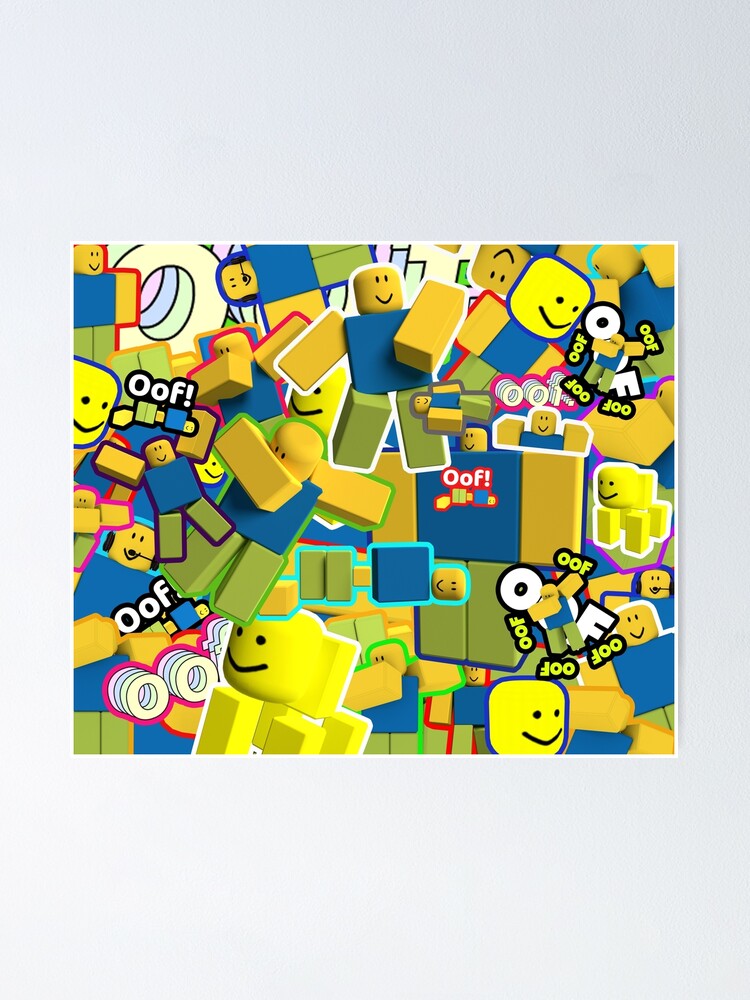 Roblox Memes Pattern All The Noobs Oof Yeet Dab Dabbing Do You Are Have Stupid Smug Dance Poster By Smoothnoob Redbubble - roblox yeet sound