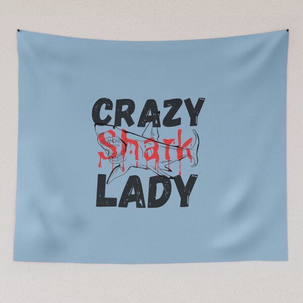 Item preview, Crazy Shark Lady  designed and sold by aoichan3939.
