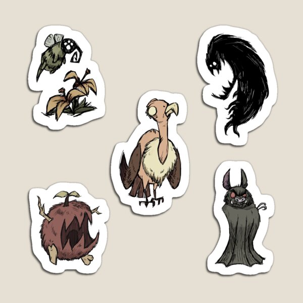 Item preview, Don't starve fan art creatures five in one 1 designed and sold by VincentHL.