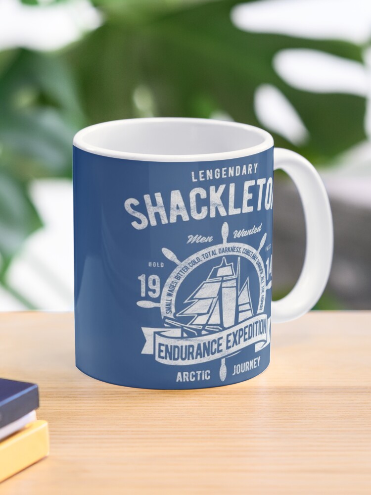 Ernest Shackleton Travel Mug men Wanted Ad 