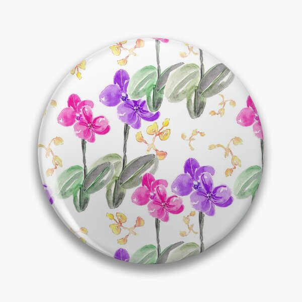 Item preview, Colorful pinky purple orchids pattern design designed and sold by EarthyPlanty.