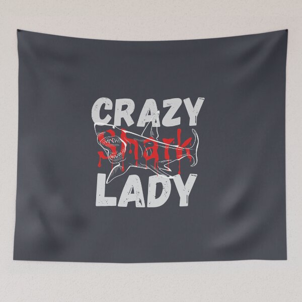 Item preview, Crazy Shark Lady  designed and sold by aoichan3939.