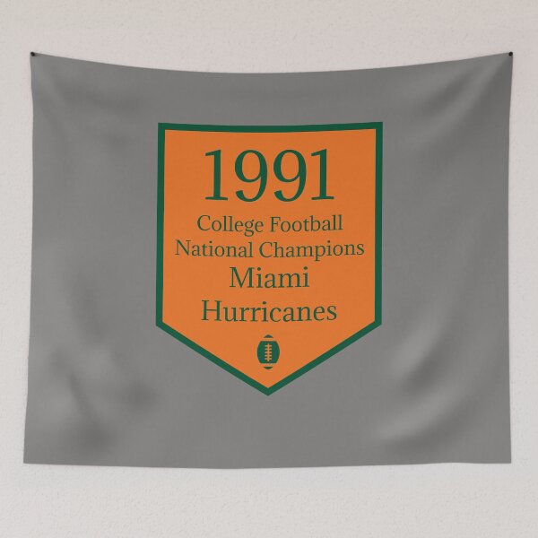 Item preview, CFB National Champions - Miami 1991 designed and sold by Championship  Banners.