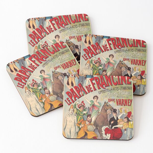 Item preview, retro le papa de francine theatre cluny             designed and sold by CorasPosters.