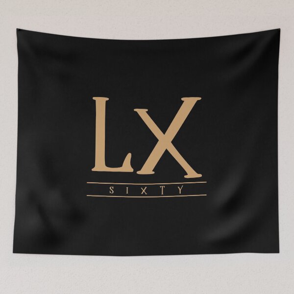 Item preview, LX (Sixty) Gold Roman Numerals designed and sold by VicEllisArt.