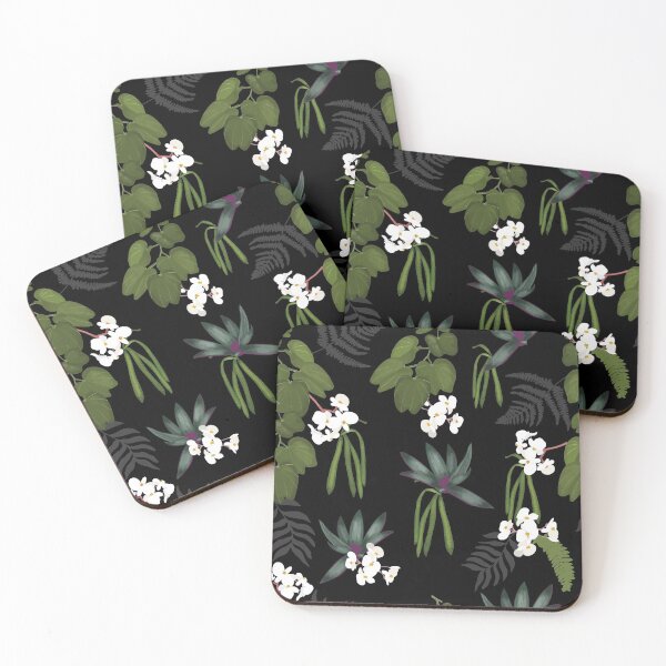 Item preview, Floral black seamless pattern background. designed and sold by Saraiaguiar.