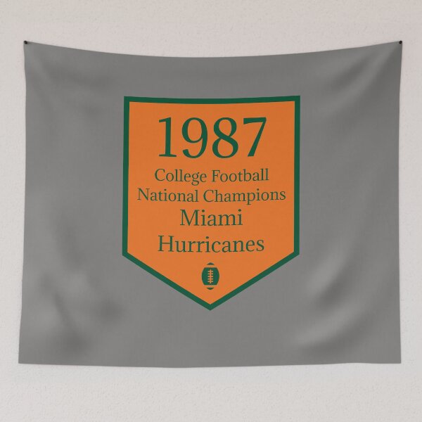 Item preview, CFB National Champions - Miami 1987 designed and sold by Championship  Banners.