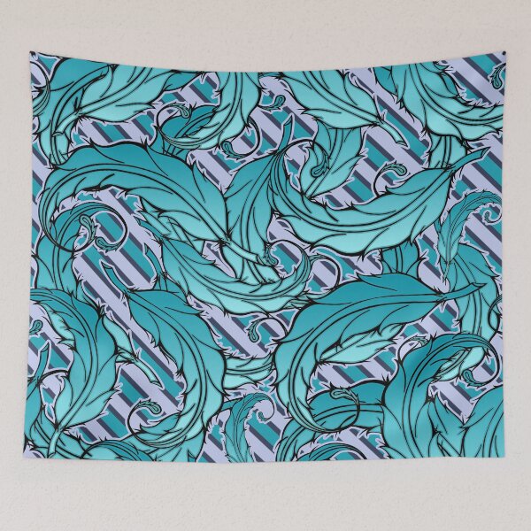 Item preview, Seamless feather pattern in cool colors. designed and sold by Michael Pulley.