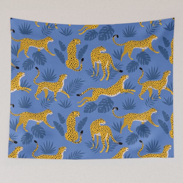 Item preview, Blue Cheetah Pattern designed and sold by SeizeTheCat.