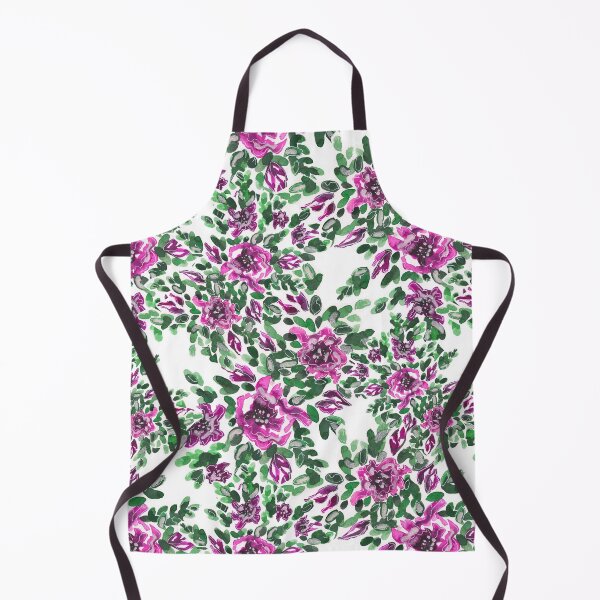 Item preview, pinky greeny vibrant colors floral pattern designed and sold by EarthyPlanty.