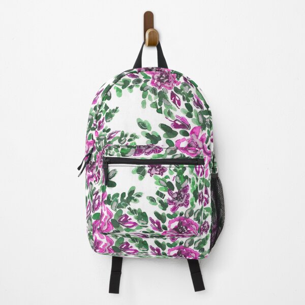 Item preview, pinky greeny vibrant colors floral pattern designed and sold by EarthyPlanty.