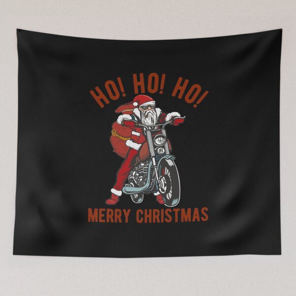 Item preview, Santa Biker Ho Ho Ho Merry Christmas Funny Biking Bike Motorcycle Lover Xmas Gift designed and sold by alenaz.