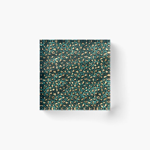 Item preview, Green and Gold Leopard Print Pattern designed and sold by RougeAtelier.