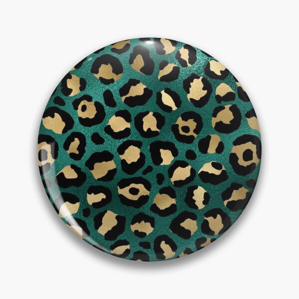 Item preview, Green and Gold Leopard Print Pattern designed and sold by RougeAtelier.
