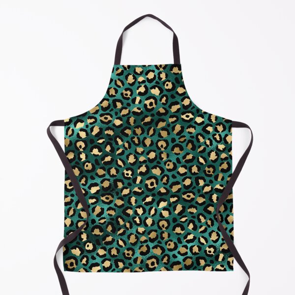 Item preview, Green and Gold Leopard Print Pattern designed and sold by RougeAtelier.