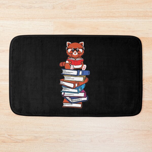 Item preview, Kawaii red panda reading books designed and sold by Lenny Stahl.