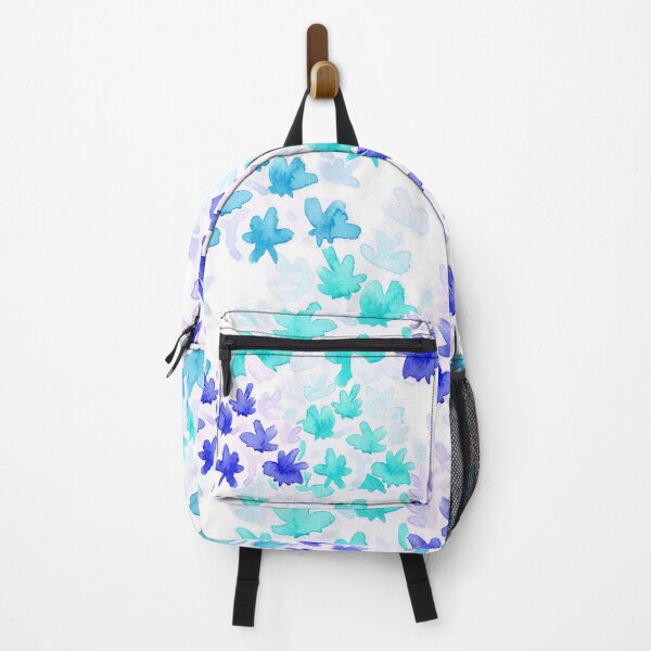 Artikelvorschau, Aqua Blumen weiche Lichtfarben Musterdesign entworfen und verkauft von EarthyPlanty.