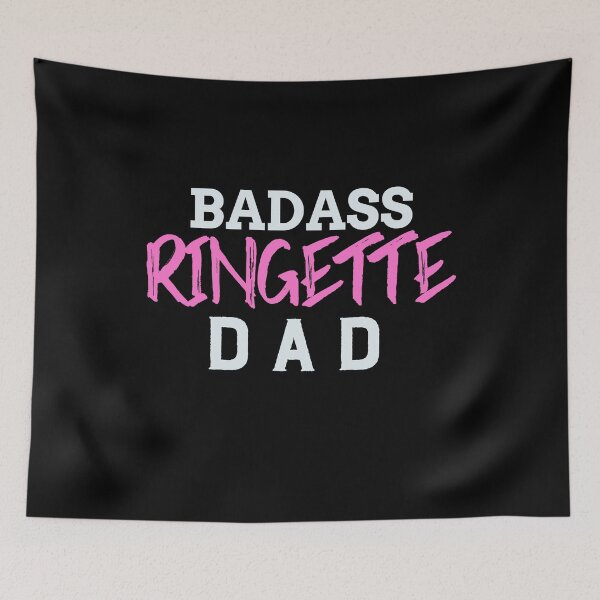 Item preview, Badass Ringette Dad Pink designed and sold by jacks-tees.