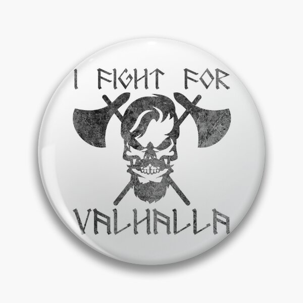 Item preview, I fight for Valhalla Viking mythology runes designed and sold by DerNerd.