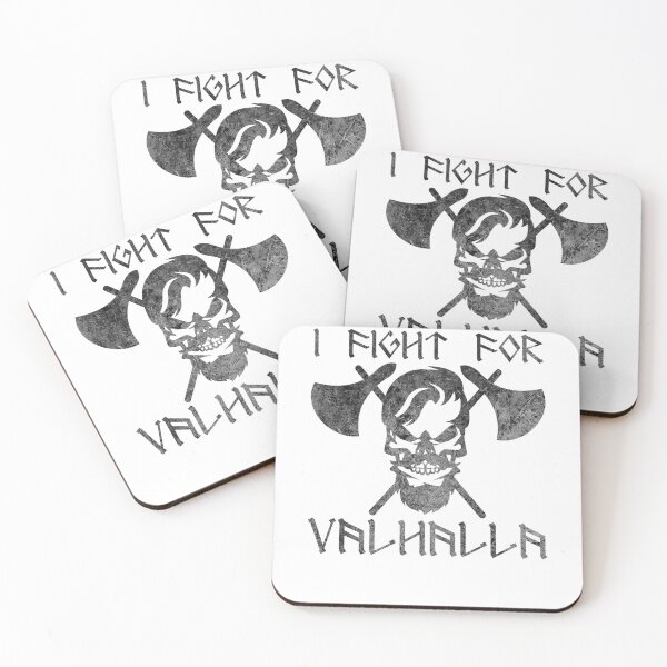 Item preview, I fight for Valhalla Viking mythology runes designed and sold by DerNerd.