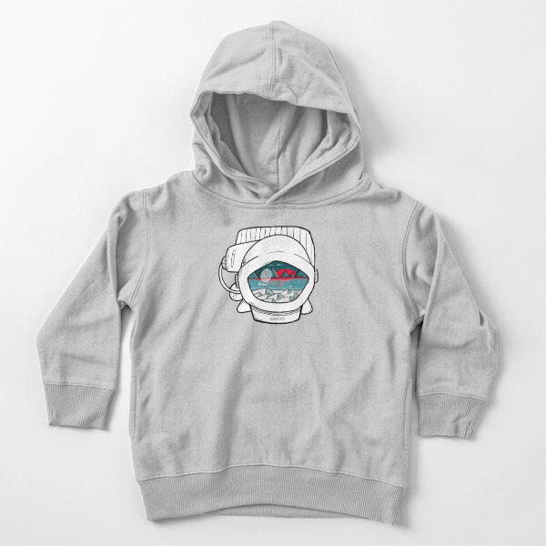 space ranger at bright sunset in the galaxy white Toddler Pullover Hoodie