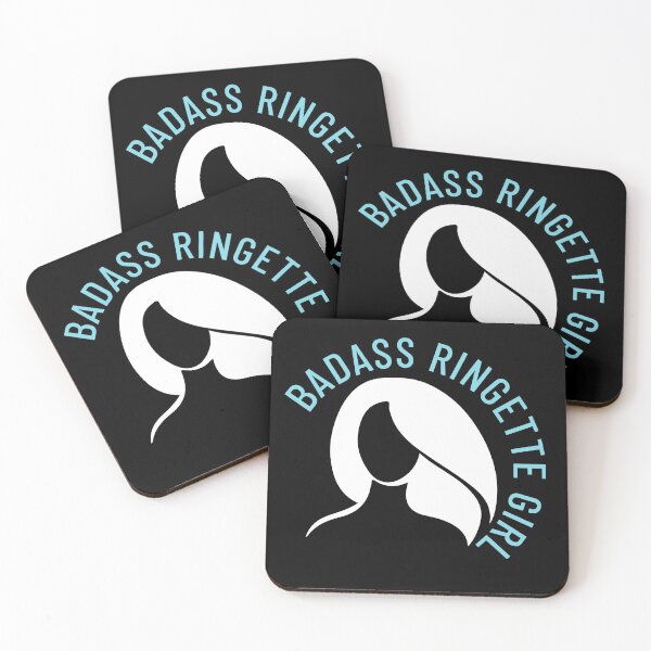 Item preview, Badass Ringette Girl Curved designed and sold by jacks-tees.