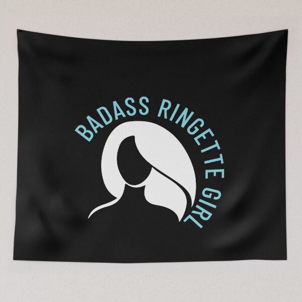 Item preview, Badass Ringette Girl Curved designed and sold by jacks-tees.
