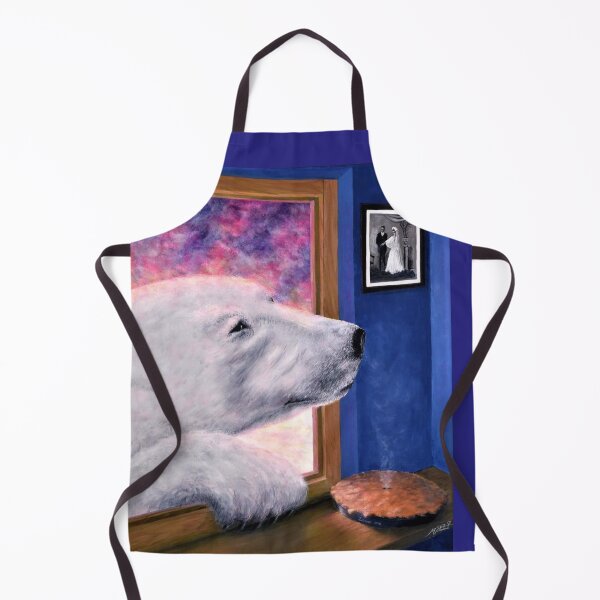 Item preview, Polar bear sniffing a Pie through the window. designed and sold by Malc Sutherland.
