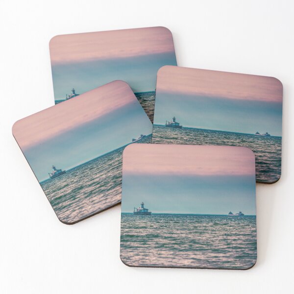Item preview, Freighter and Lighthouse Lake Huron designed and sold by Enzwell.