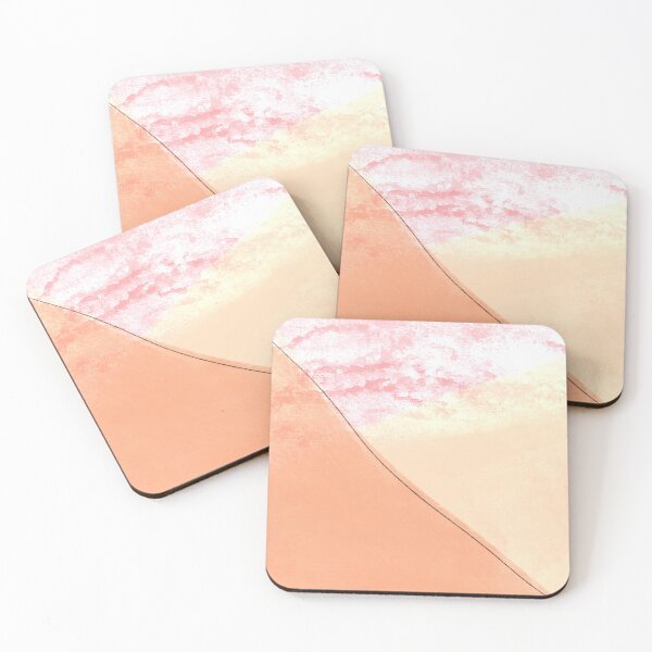 Item preview, Geometrical minimalistic design in coral colors designed and sold by Shus-arts.