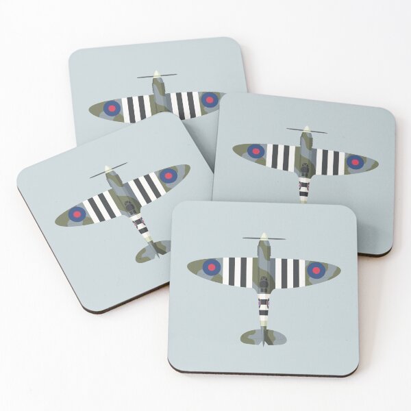 Item preview, Spitfire WWII Fighter Aircraft - Portrait Grey designed and sold by VoodooCircus.