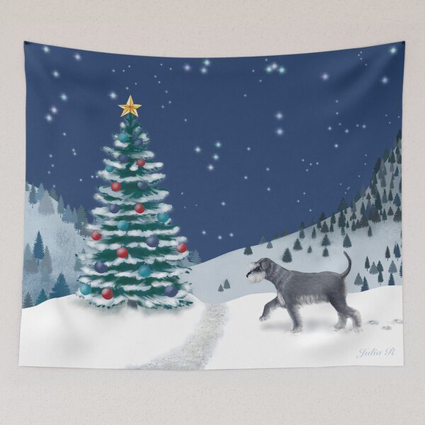 Item preview, Christmas with my Schnauzer designed and sold by Julia Rudens.