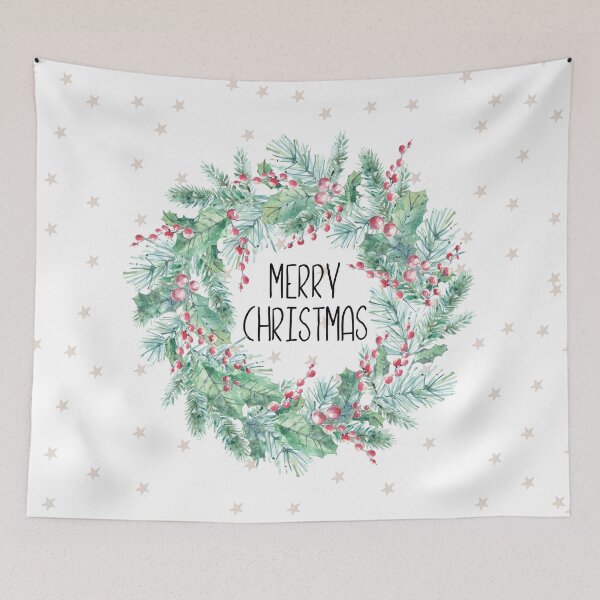Item preview, Christmas Wreath Merry Christmas designed and sold by Maria Heyens.