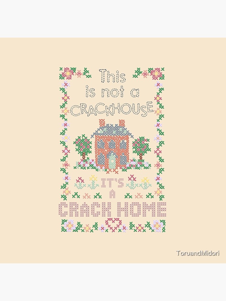 A Crack Home - cross stitch embroidery by ToruandMidori